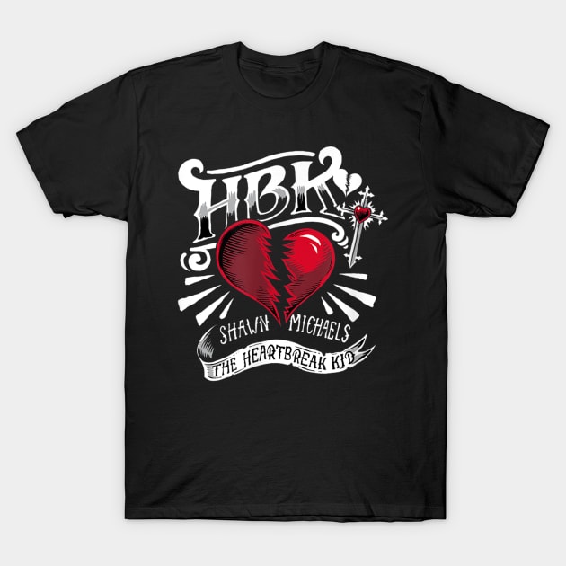 Shawn Michaels HBK Heartbreak Kid T-Shirt by Holman